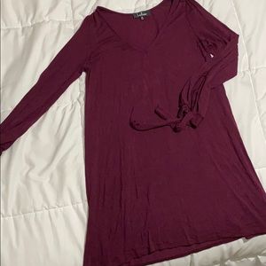 Burgundy dress